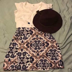 Joe Fresh patterned pencil skirt